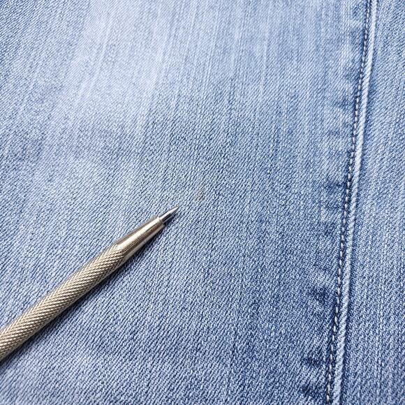 American Eagle Jeans Women 2 Blue Favorite Boyfriend Bootcut Distressed Grunge - Picture 4 of 12